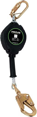 Miniatura 7 de Frontline RPG10 Cable de una sola pata SRL de 10 pies con extremo de gancho de acero  Protección personal contra caídas  Yoyo de seguridad retráctil