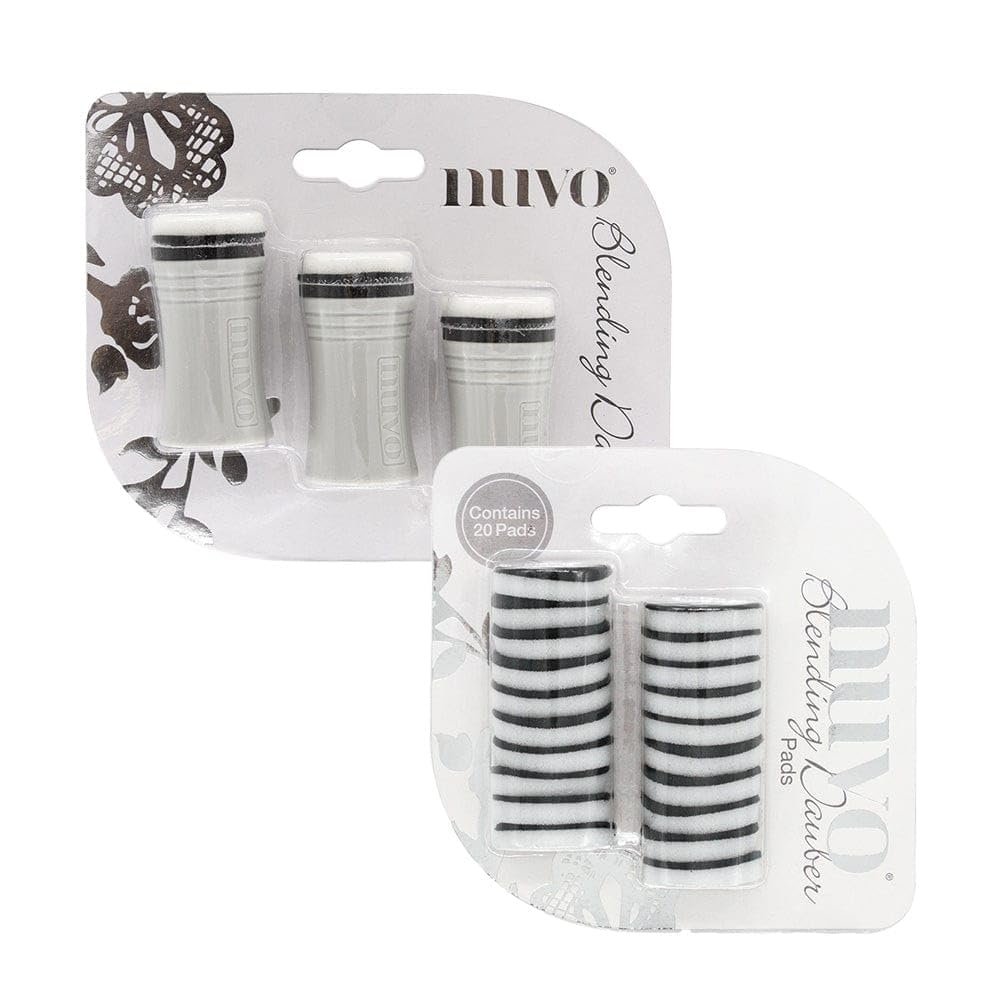 Nuvo White Blending Daubers & Replacement Pads Bundle - Pack Of 23