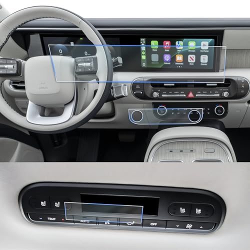 Image of CDEFG 6Pcs for 2026 Hyundai Palisade Screen Protector | for 2026 Hyundai Palisade Accessories Dual 12.3-Inch Touchscreen & AC Display Nano Screen Covers HD Clear