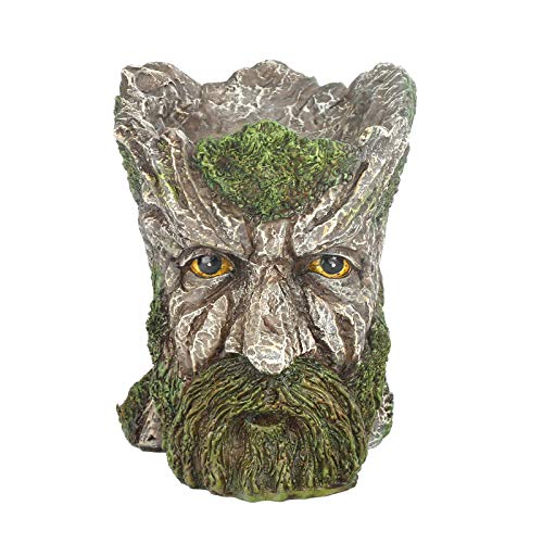 Hqroidd Tree Faces Decor Outdoor Old Tree Man Planter Statues Flower Pot for Indoor Garden Decoration Party Ornament Christmas Birthday Gift