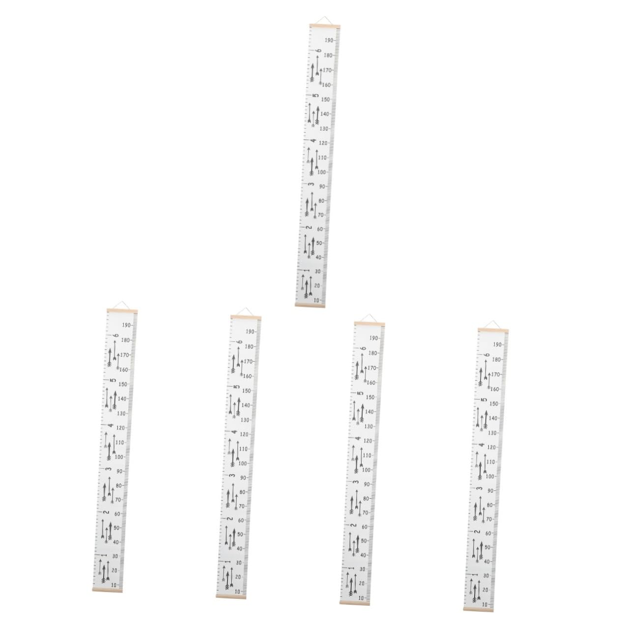5 Piezas regla de altura tabla de altura para colgar en la pared gráfico de altura de crecimiento Decoración de pared con medidor de altura Regla de crecimiento para decoración. Cabilock