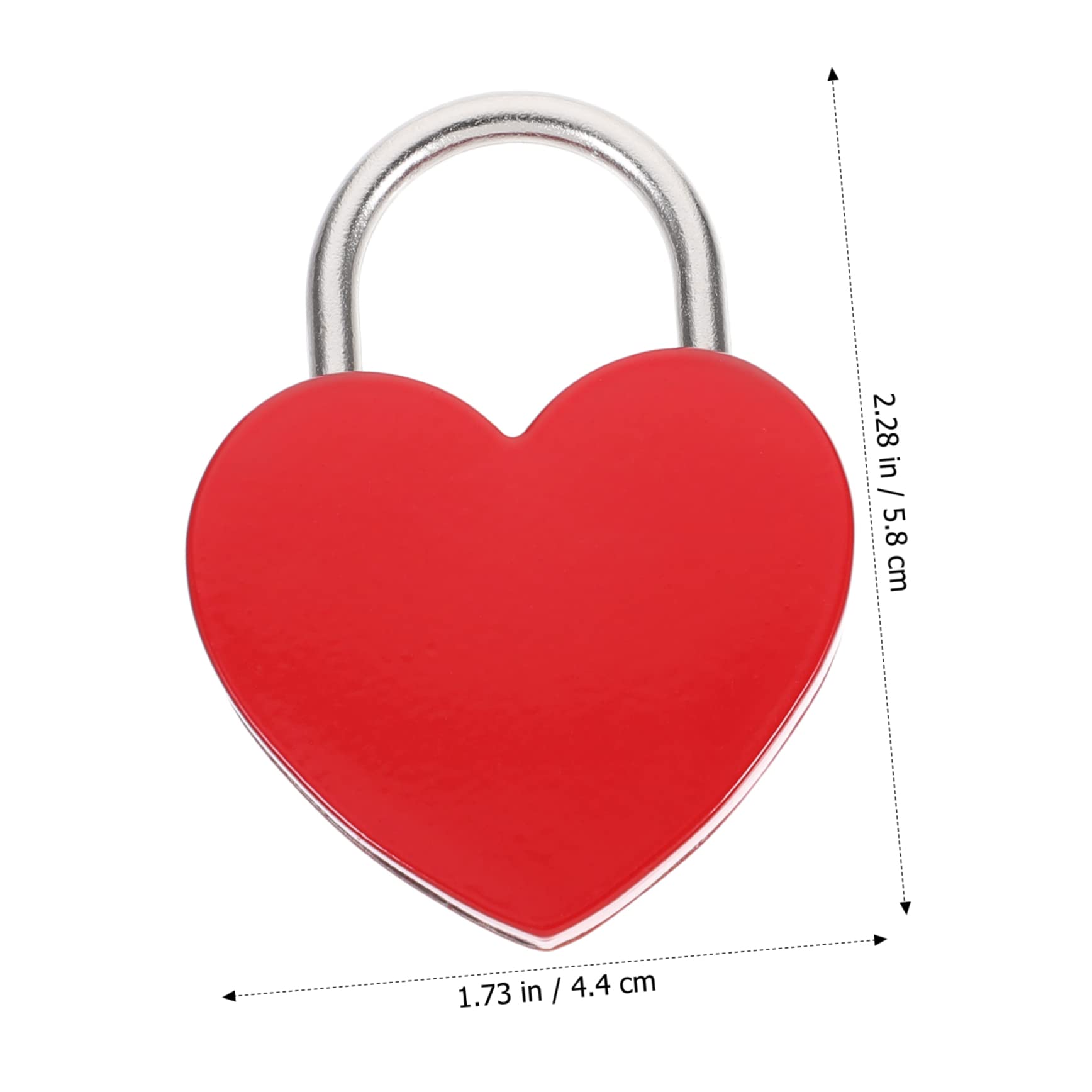 Amazon | ARTIBETTER ハート型製南京錠 鍵付き小型ロック ジュエリー