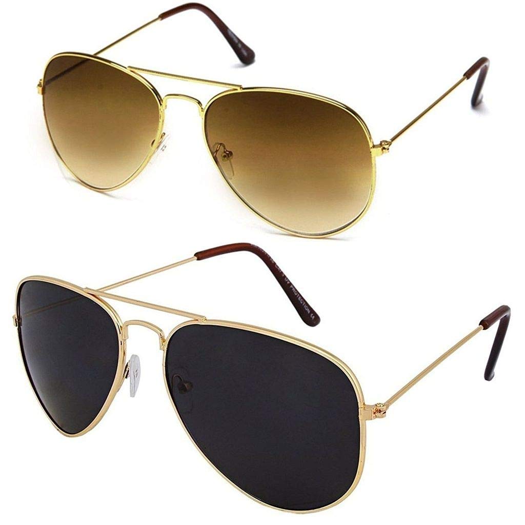 Silver Kartz UV protected Men's sunglasses Pack 0f 2 combo az302