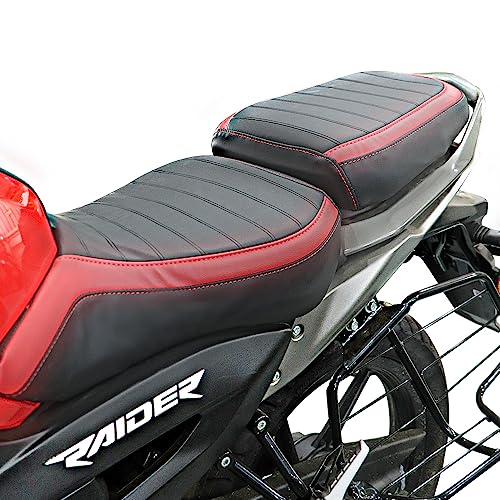 Image of TVS Seat Cover for Sweat Free Comfortable Riding| Nylon Thread Stitching for Strength| Bike Riding Accessories|Heat & UV Ray Protection|Enhanced Tear Resistance