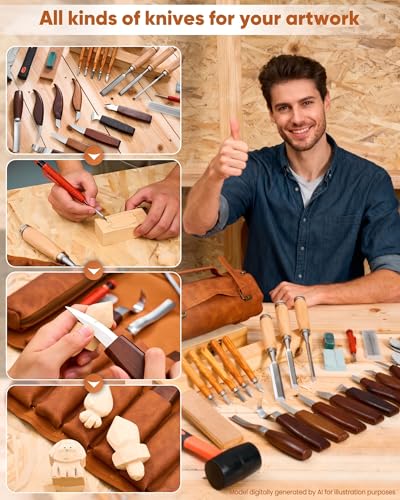 SakerNeo 25-Piece Wood Carving Kit