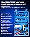Orion Motor Tech Brake Bleeder Kit with Hand Vacuum Pump and Adapters, Brake Bleeding Kit for Brake Fluid Power Steering Fluid More, Vacuum Brake Bleeder Pump with Pressure Gauge