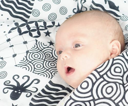 MuslinZ Mussola sensoriale quadrati in bianco e