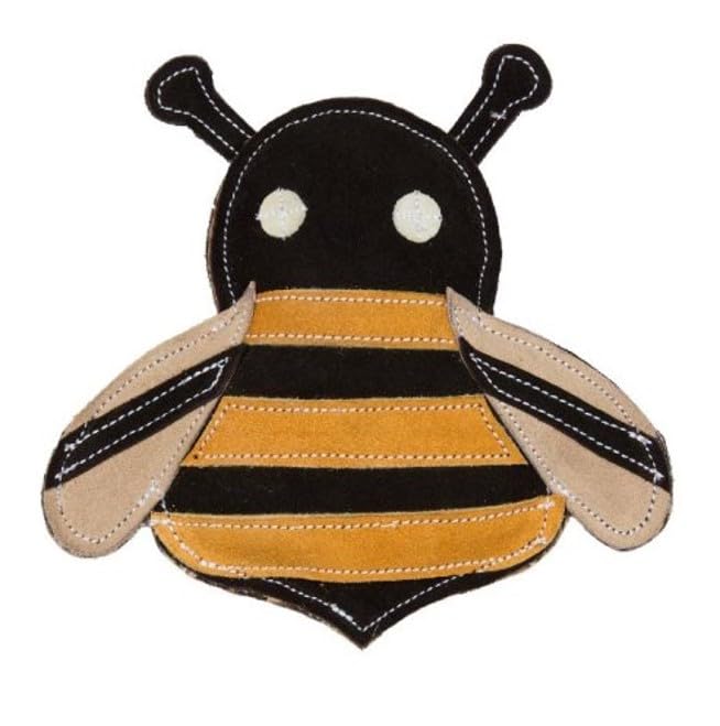 sgpuk Smart Garden Products - Zoon LederBee TuffToy Leather Dog Toy - 18 x 20 x 1cm