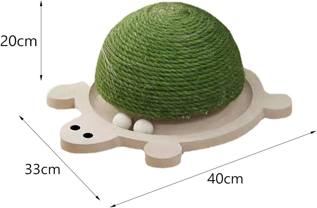 Cat Scratching Board Cat Scratcher Furniture Protection Pet Supplies Grind Claws Pet Toy with Ball for Dogs Indoor Cats, 40cmx33cmx20cm