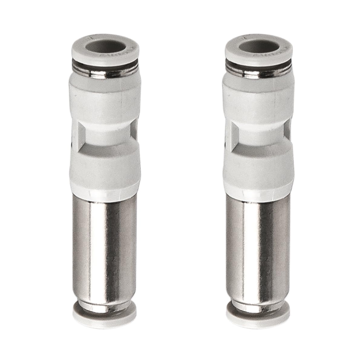 Muiltvoe 2pcs 8mm Quick Insert One Way Straight Check Valve Flow Pneumatic Check Valve Air Compression Check Valve Connector Push In Connection Air Pipe