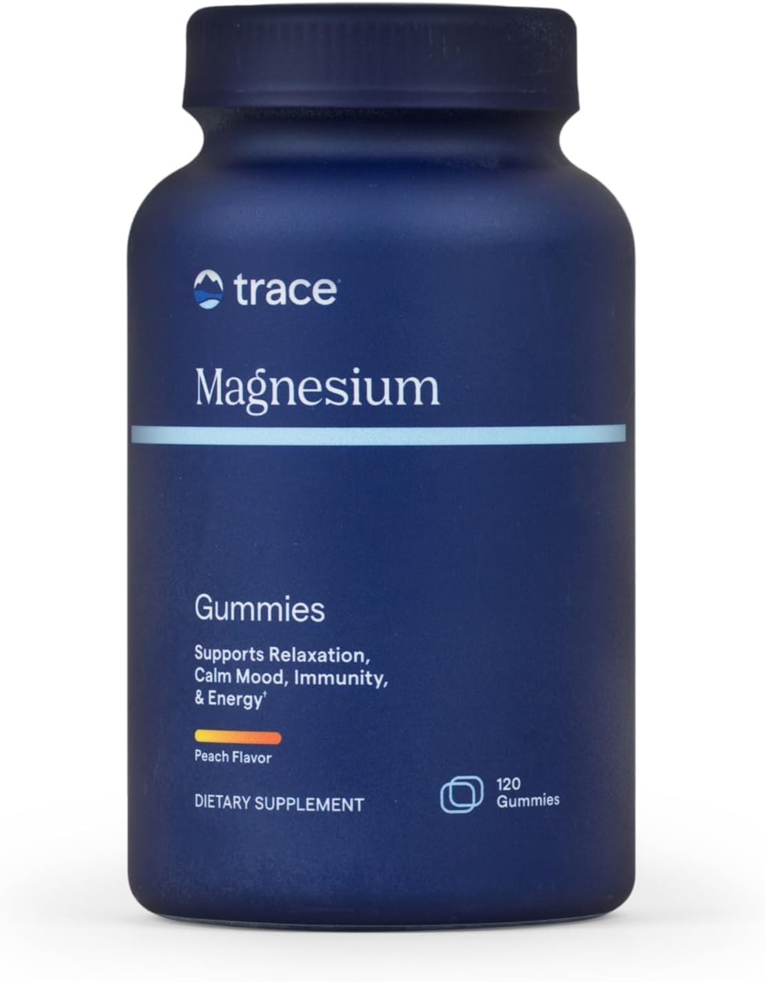 Trace Minerals Magnesium Gummies, Peach, 120 Counts