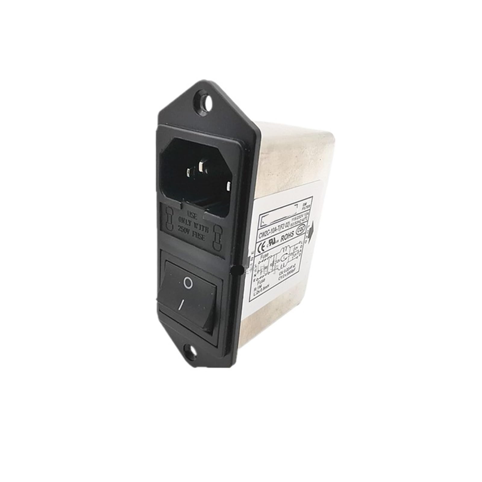 0P7BR328B CW2C-06A/10A-T F2 02 Double Insurance Anti-Interference Power Filter Switch Fuse(CW2C-06A-T F2 02)