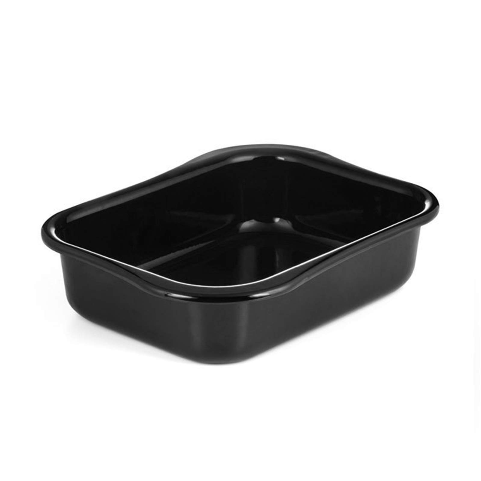 Riess, 0431-106, Wavehandle Bratpfanne, SCHWARZ-ETERNITY, extra hoch, 36 x 26.5 x 9.8 cm, Backform, Bratform, Emaille, emailliert