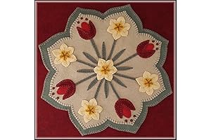 OTR Felt Washable Spring Blossoms Wool Applique Beautiful Kit
