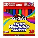 Cra-Z-Art 10002 Classic Colors Washable Markers 10 Count, 6 Boxes
