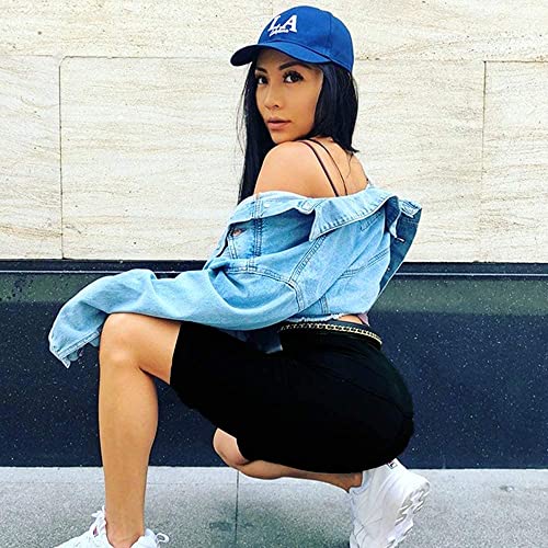 Aoliks Biker Shorts Women with Pockets - 8" High Waisted Tummy Control Running Workout Spandex Gym Volleyball Yoga Shorts3