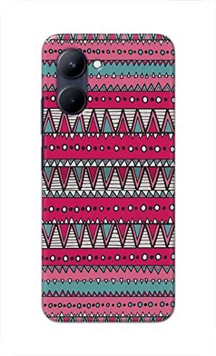 Image of PRINTFIDAA Printed Hard Back Cover Case for Realme C33 Back Cover (Geometric Vintage Pattern) -1803