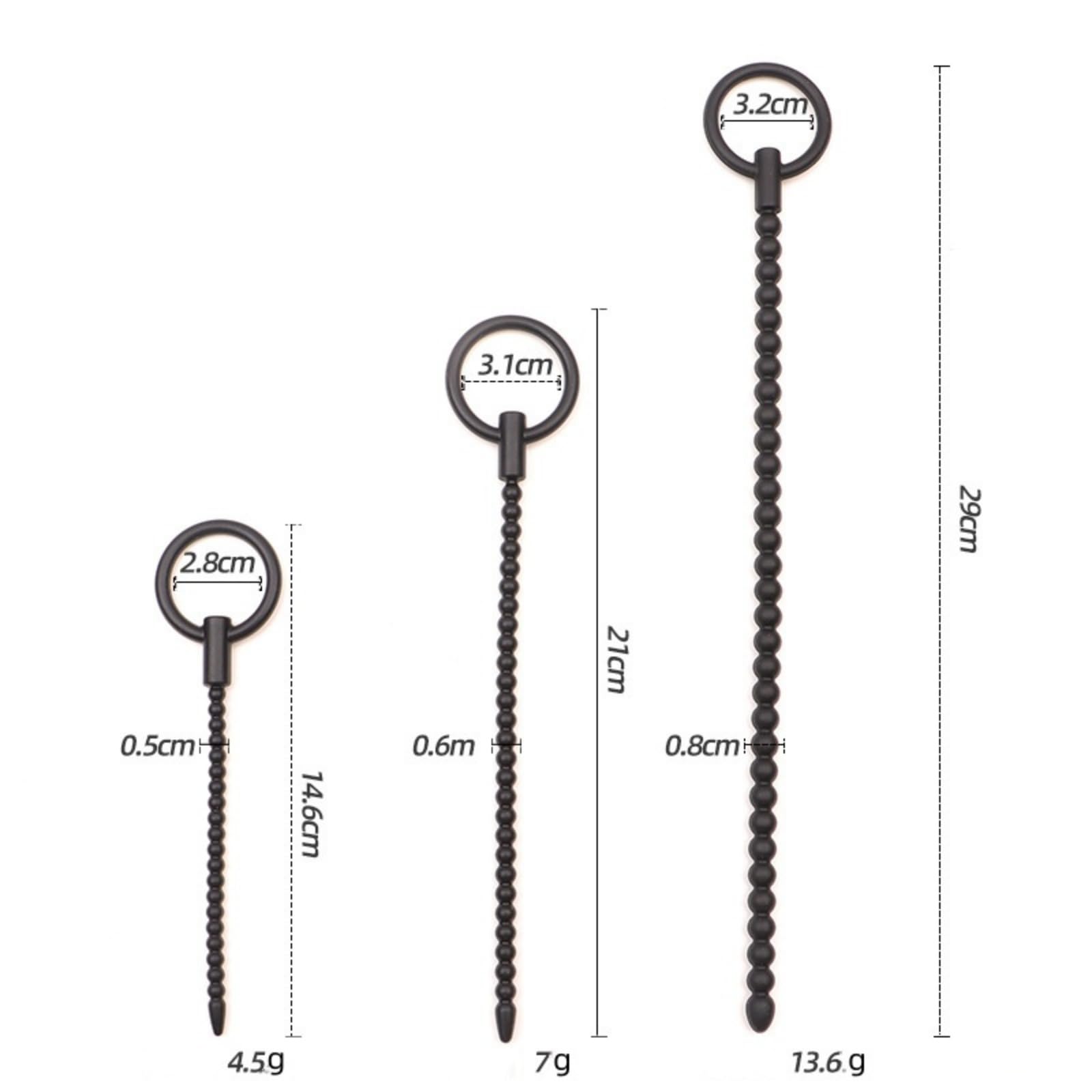 3 tailles soft dilatateur uretre Black-frhlM3 (All)