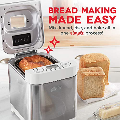 Dash-Everyday-Stainless-Steel-Bread-Maker-Up-to-15lb-Loaf-Programmable-12-Settings-Gluten-Free-Automatic-Filling-Dispenser-White