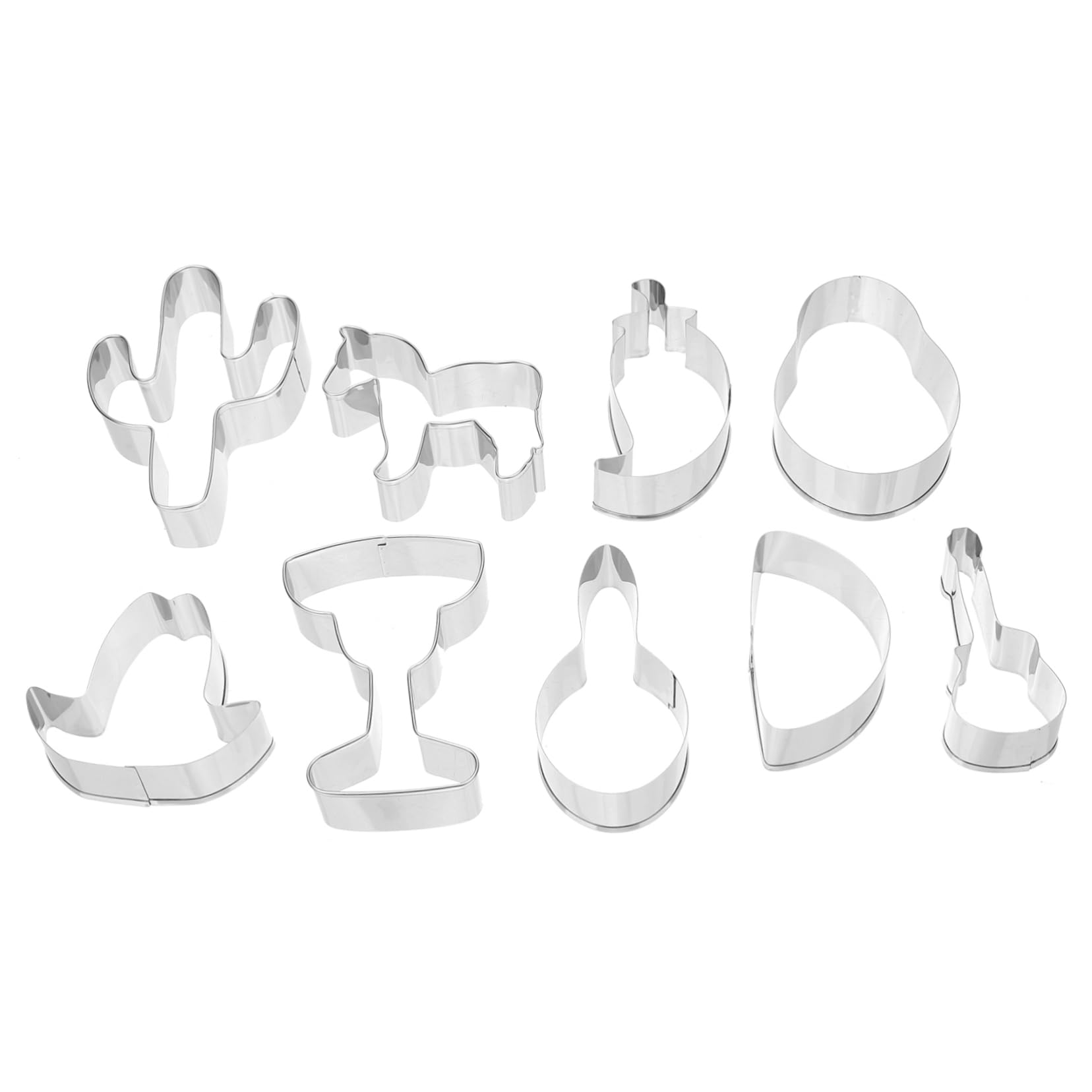 Amosfun 5 Sätze Keksform Keksausstecher Party Sachen Plätzchen Backen Zubehör Cake Tins Austecher Diplom-cookie Scone Party-ausstecher Backwerkzeuge Rostfreier Stahl 6 Stück * 5
