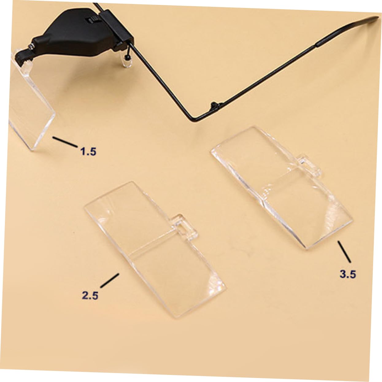 SHERCHPRY Hands LED Light Magnifying Glasses Headband Magnifier with Lenses for Crafts and Close Work Low Light Conditions