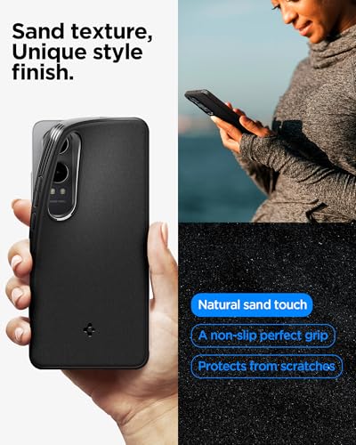 Image of Spigen Essential Sand Blast | OnePlus Nord CE 4 Lite 5G Case [Air Cushion Protection] [Flexible] OnePlus Nord CE 4 Lite 5G Back Cover | TPU - Matte Black