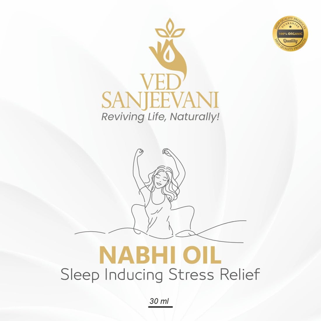 Sleep-Inducing Stress Relief Nabhi Oil, Ved Sanjeevani | For Relaxation & Sleep Quality | With Herbal Aromatherapy | 30 ml - Image 2 thumbnail