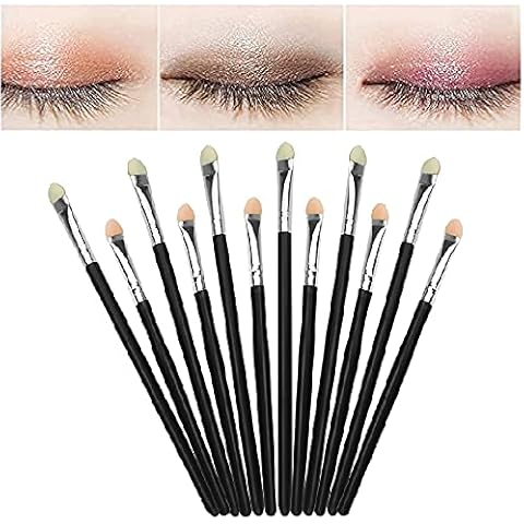 GIRAFEDA 12 Pcs Brochas de Esponja Maquillaje Pincel Ojos Sombras Cover