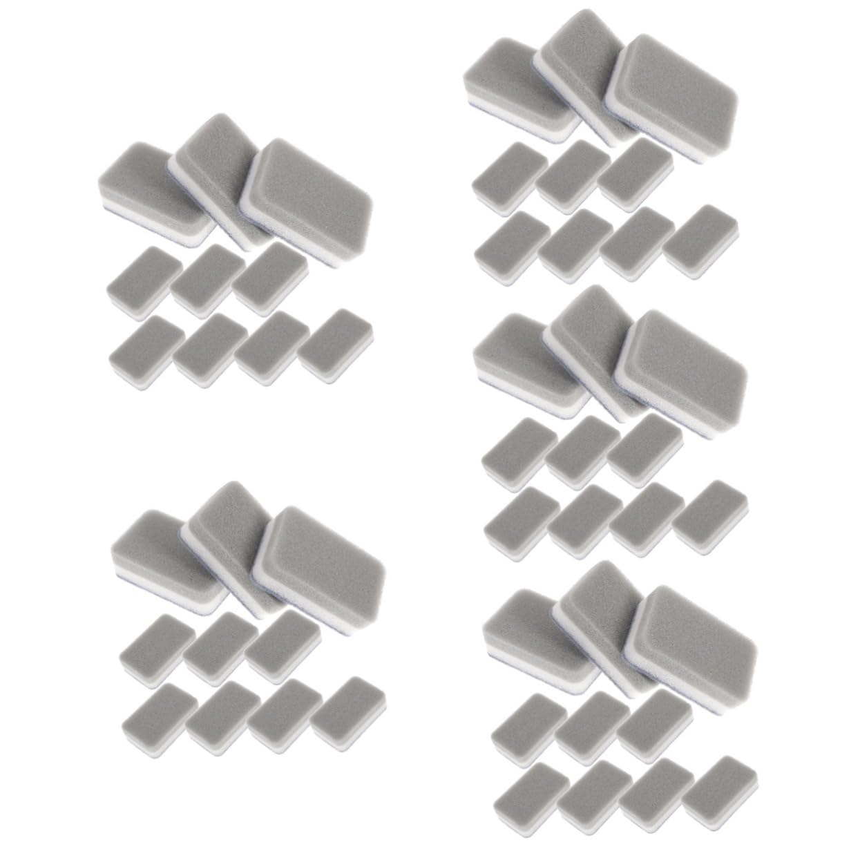 SHERCHPRY 5 Set Pagliette Scrub Sponge Grey Pratico Panno Per La Pulizia Della Cucina Spugna Del Piatto Doppio Mammina Spugnetta Antigraffio Spugnetta Per Lavare I Piatti Grigio 10 Pezzi * 5