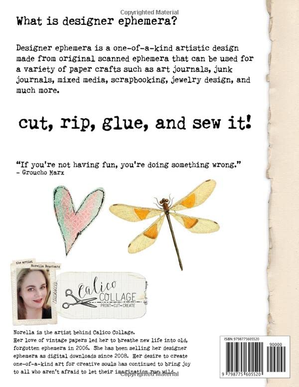 Miniatura 2 de Cut & Create Dragonfly Delight Designer Ephemera for Junk Journals Designer Ephemera for Junk Journals, Bullet Journals, Scrapbooks, Jewelry Design,