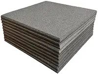 Espuma Acústica 50 X 50 X 2cm Lisa - 4 Placas Anti Chamas para Isolamento Sonoro em Estúdios e Salas de Ensaio