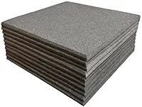 Espuma Acústica 50 X 50 X 2cm Lisa - 4 Placas Anti Chamas para Isolamento Sonoro em Estúdios e Salas de Ensaio