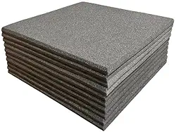 Espuma Acústica 50 X 50 X 2cm Lisa - 4 Placas Anti Chamas para Isolamento Sonoro em Estúdios e Salas de Ensaio