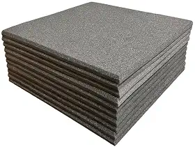 Espuma Acústica 50 X 50 X 2cm Lisa - 4 Placas Anti Chamas para Isolamento Sonoro em Estúdios e Salas de Ensaio