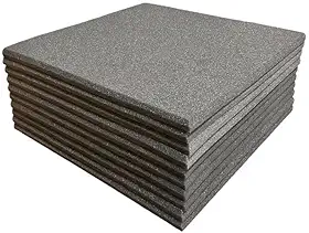 Espuma Acústica 50 X 50 X 2cm Lisa - 4 Placas Anti Chamas para Isolamento Sonoro em Estúdios e Salas de Ensaio