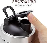 Vista 4 de VALESKA Botella agitadora de proteínas de acero inoxidable, 27.0 onzas líquidas, aislada, a prueba de fugas, sin BPA, senderismo