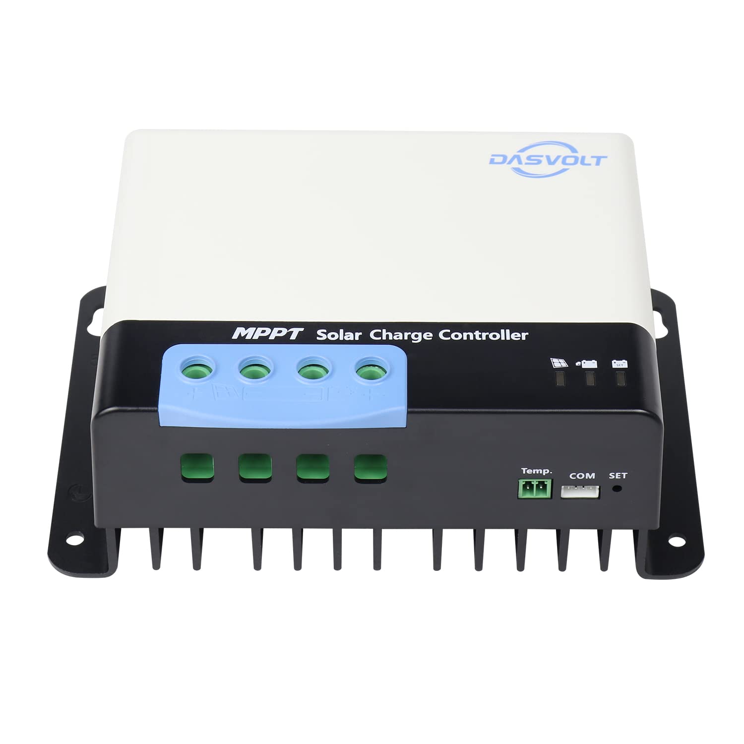 DASVOLT®, Controlador de carga solar MPPT 50A 12V/24V Potencia máxima de entrada 660W/12V, 1320W/24V para batería de inundación de litio, plomo-ácido, sellada, para caravanas, barcos, yates