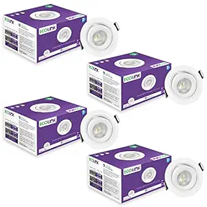 EcoLink 6-Watt Tiltable Spot Light (Natural White, Pack of 4)