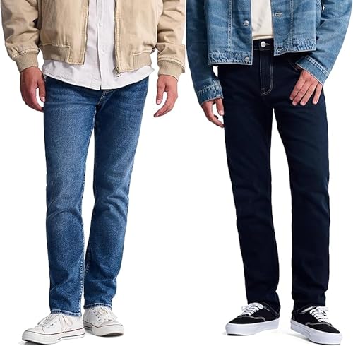 Bridge Men's Regular Rise Straight Leg Jeans, 32x32