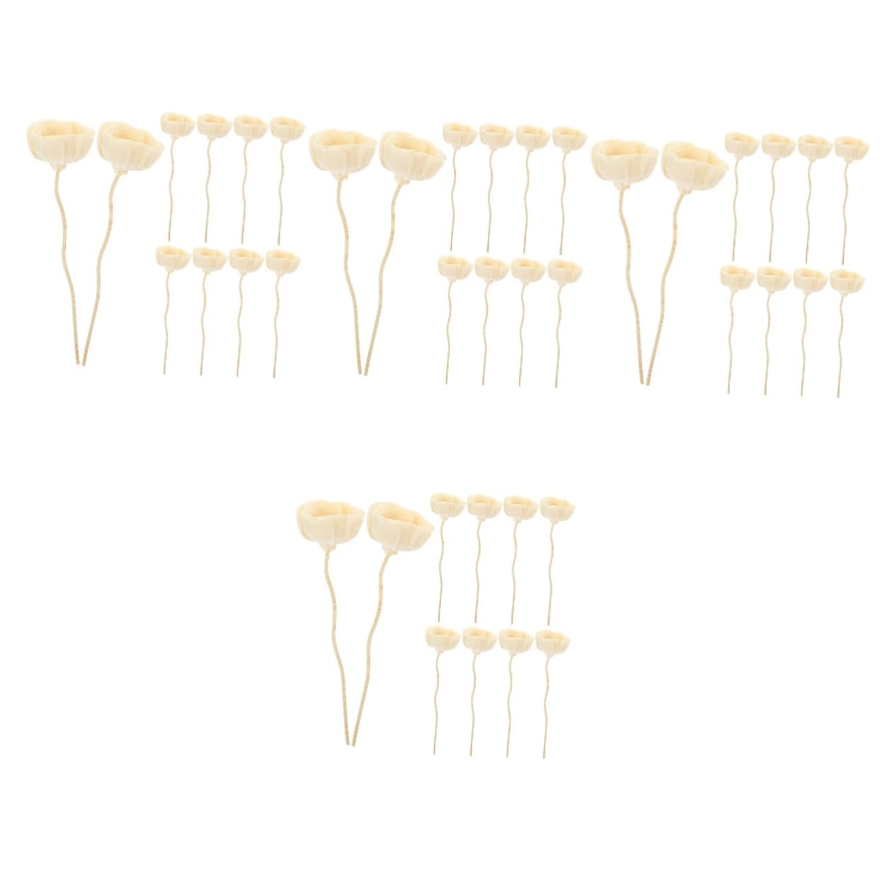 Garneck 40pezzi Bastoni Diffusori Per Aromi Accessori Per Diffusore Di Essenziale Per Casa e Ufficio Decorativi e Regolabili Per Atmosfere Profumate Ambienti Vari