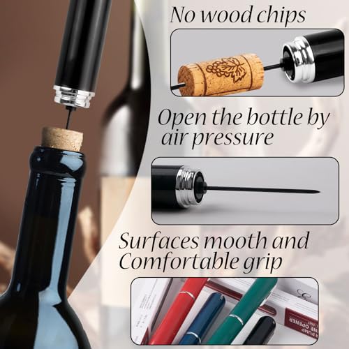 Ouvre-bouteille à pression d'air rapide avec coupe-capsule intégré - 6