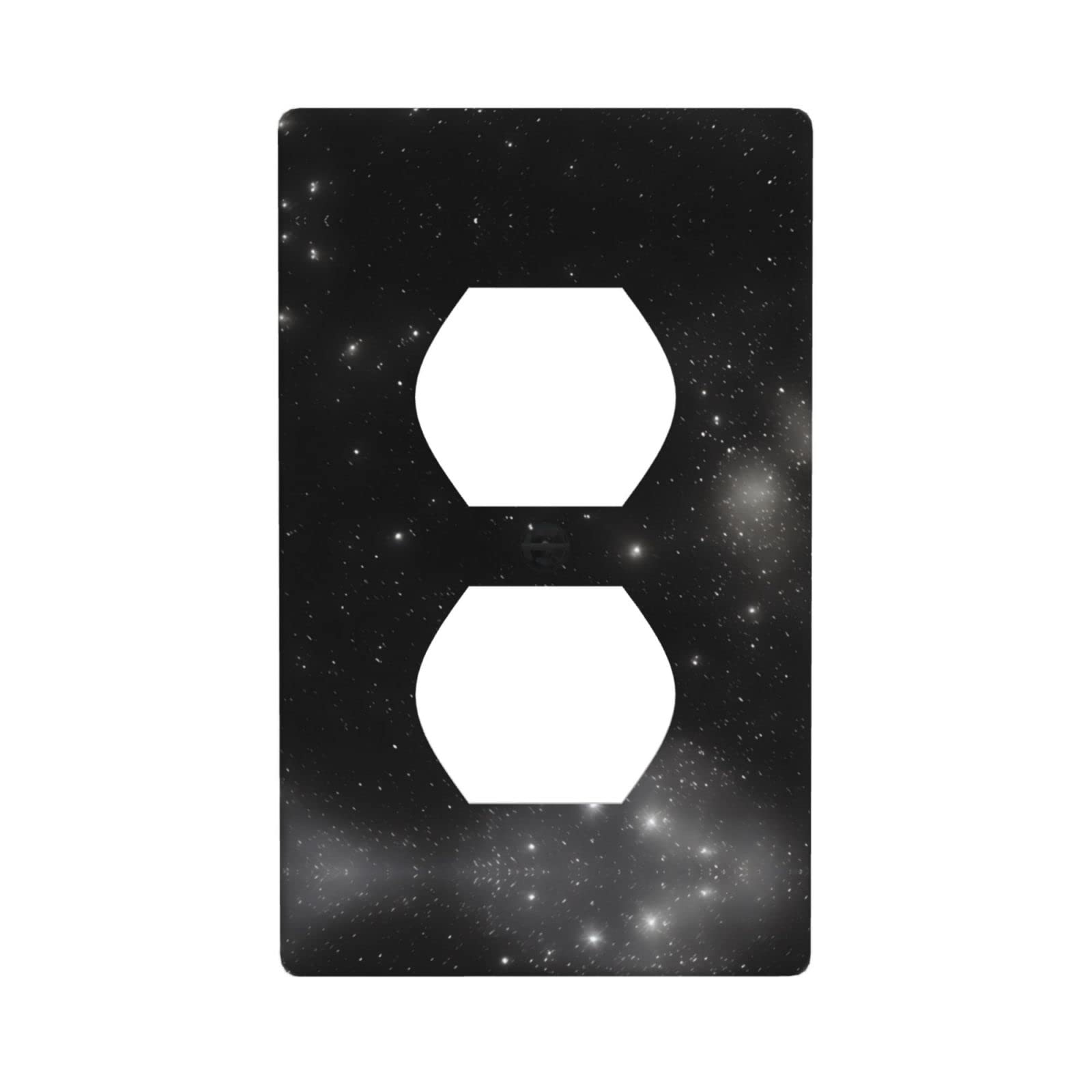 Galaxy Duplex Outlet Cover Decorative Electrical Receptacle Wall Plate
