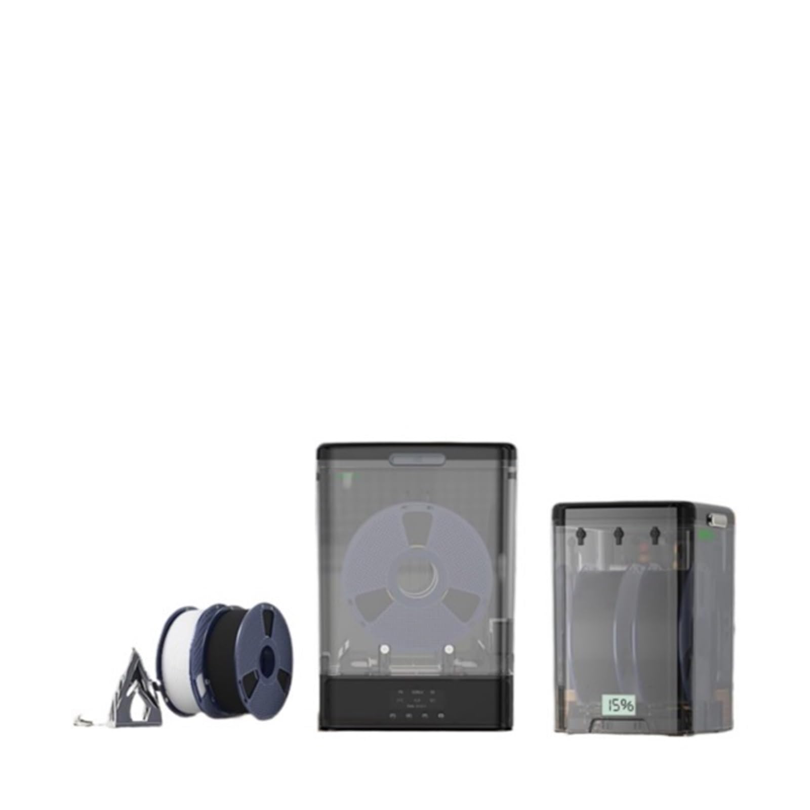 Caja seca for filamentos SUNLU SP2, for impresión 3D. Compatible con bobinas de 2 x 1 kg o 1 x 3 kg, 1,75-2,85 mm. Control inteligente de temperatura. Envío rápido.