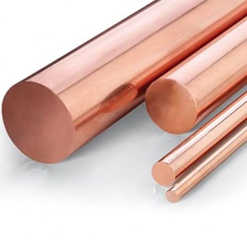 Barra Tonda Piena in Rame Elettrolitico Da 3 a 70