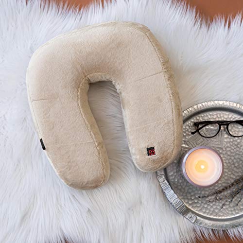 Almohada de viaje con memoria y calor recargable miniatura 2