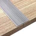 Vinyl-Floor-Transition-Strip-Self-Adhesive 20 FT Rubber Door Transition Strips for Vinyl Flooring Edges 2" Wide (Woodgrain Grey, 20FT)