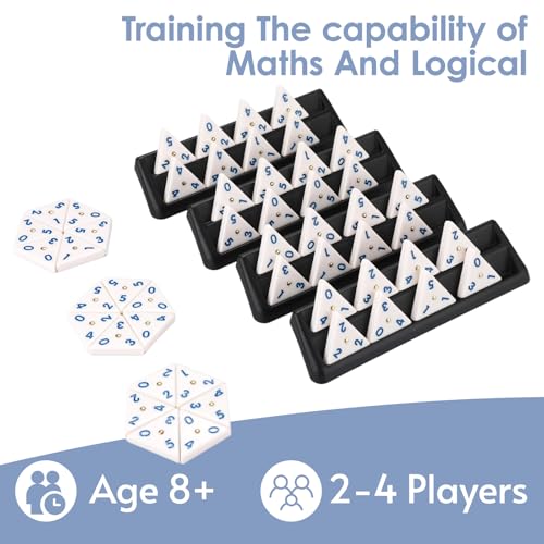Domino doble 12 con racks y juego triangular miniatura 7