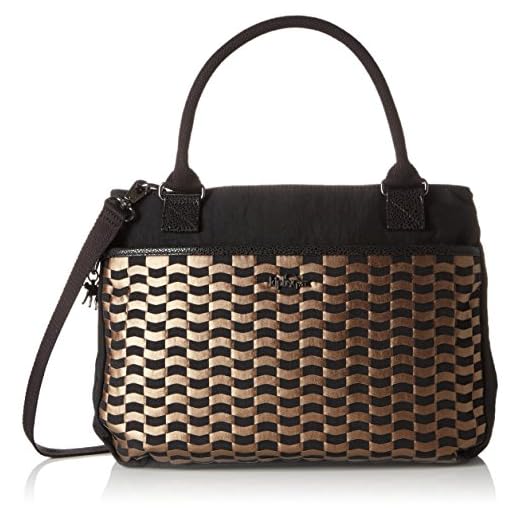 Kipling Caralisa, Borsa Con Maniglia Donna, Multicolore (H96 Woven Tobacco), 34x25x11 cm (B x H x T)