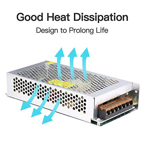 Image of 10A 120W 12V DC Power Supply, Universal Regulated Switching AC 110V /220V to DC Converter (SMPS) Transformer Driver Adapter for LED Strip Lights, CCTV Camera System, 3D Printer, Radio, Computer Project