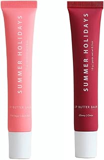 2 PACK Summer Holidays Lip Butter Balm Set,Co...